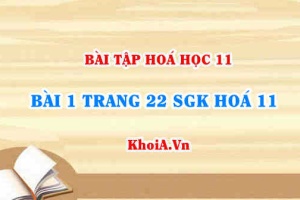 Bài 1 trang 22 SGK Hoá 11: Luyện tập axit bazo muối phản ứng trao đổi ion